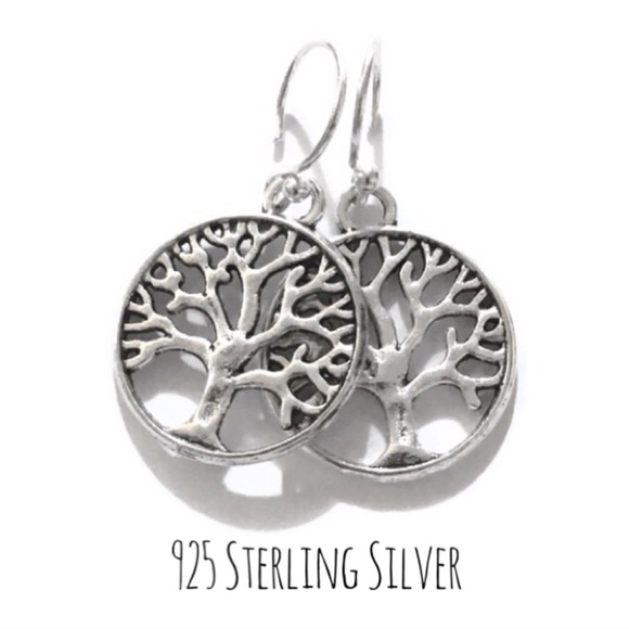 Moodtherapy Jewelry - 925 tree of life earrings